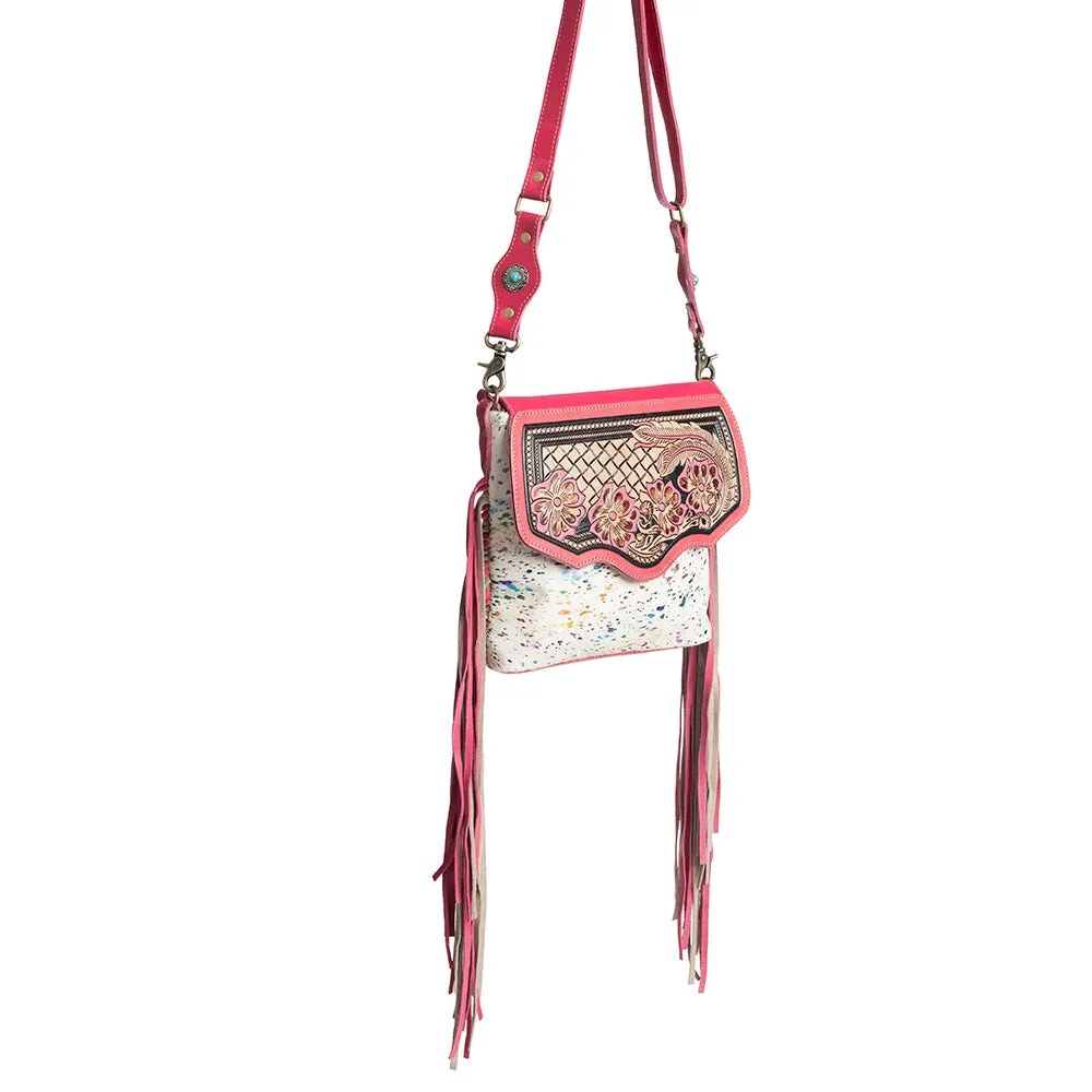 Rosa Verde Hand-Tooled Bag