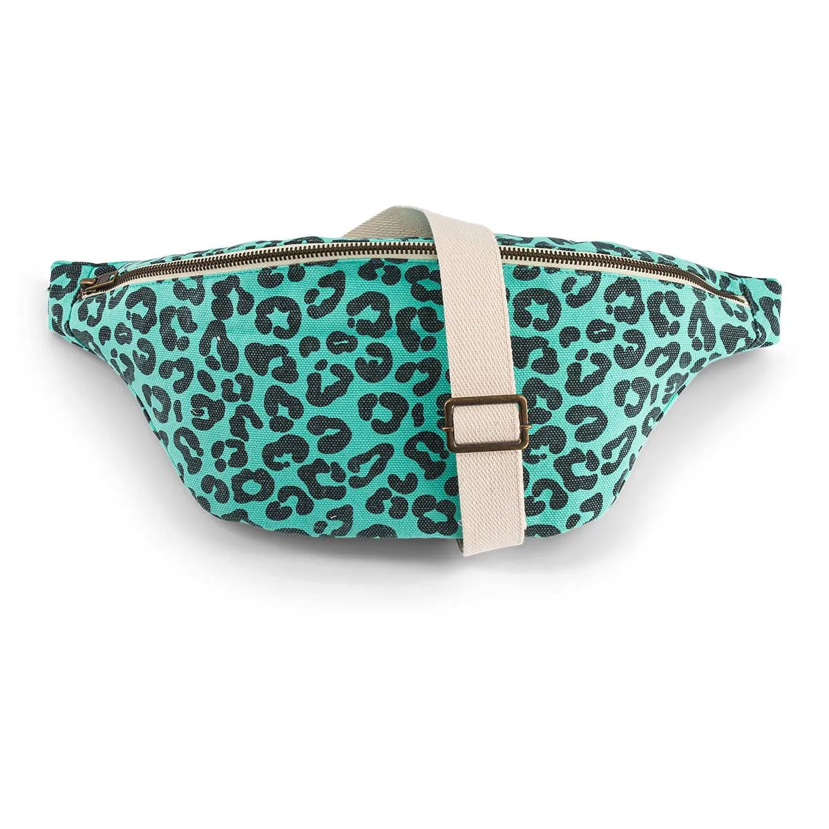 Rose in April Bumbag Leopard Turquoise