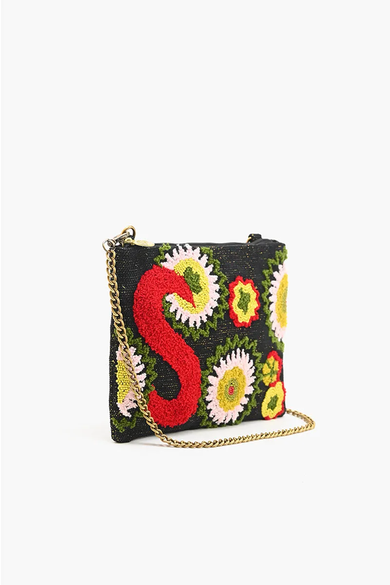 S Floral Crossbody Bag