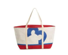 Sail Cloth Daytote Royal Blue & Red