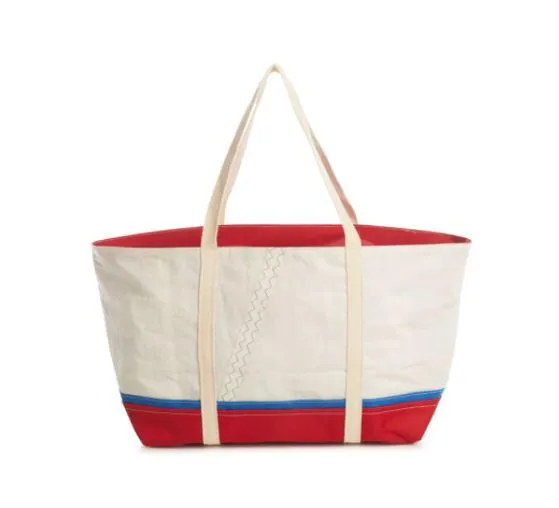 Sail Cloth Daytote Royal Blue & Red