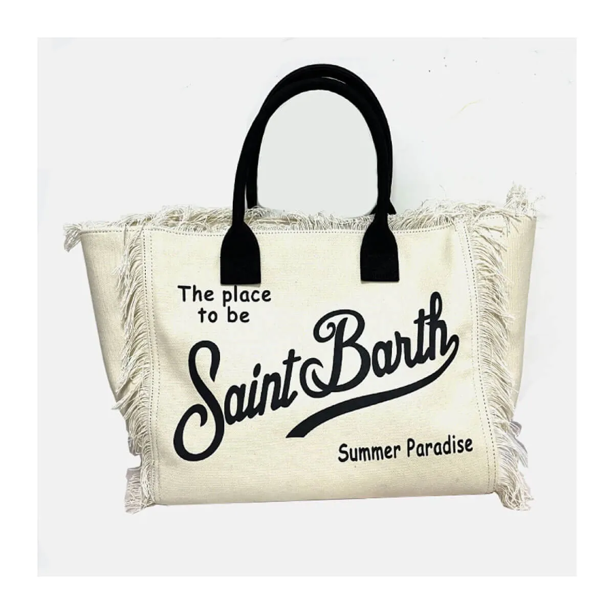 Saint Barth Fringe Large Tote Bag