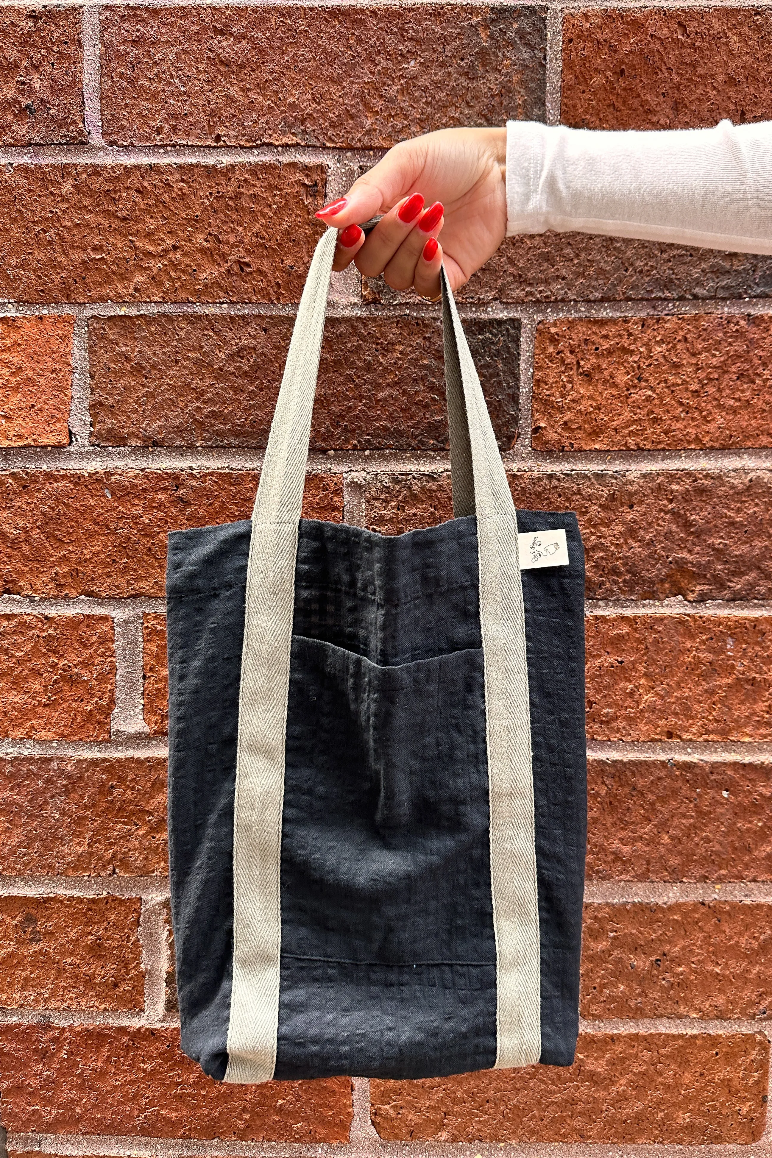 Seersucker Tote Bag