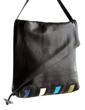 Shoulder Fold - Piano Unique Reversible Leather Purse in 2 Sizes