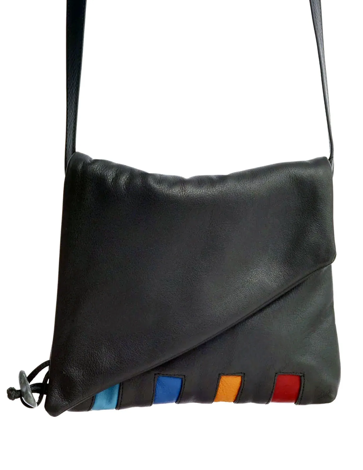 Shoulder Fold - Piano Unique Reversible Leather Purse in 2 Sizes