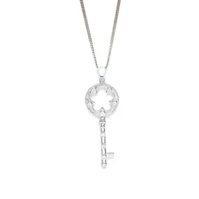 Silver Daisy Key Pendant