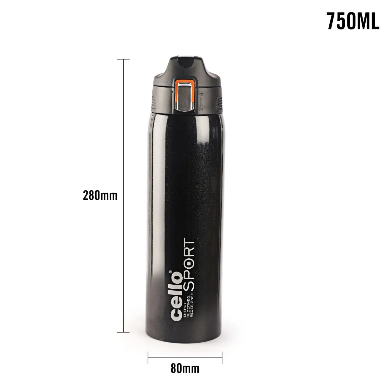 Skipper Flask, Vacusteel Water Bottle, 750ml