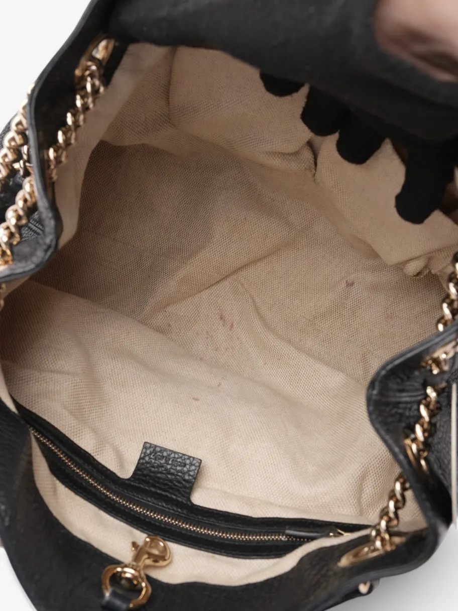 Soho Chain Tote Black Leather