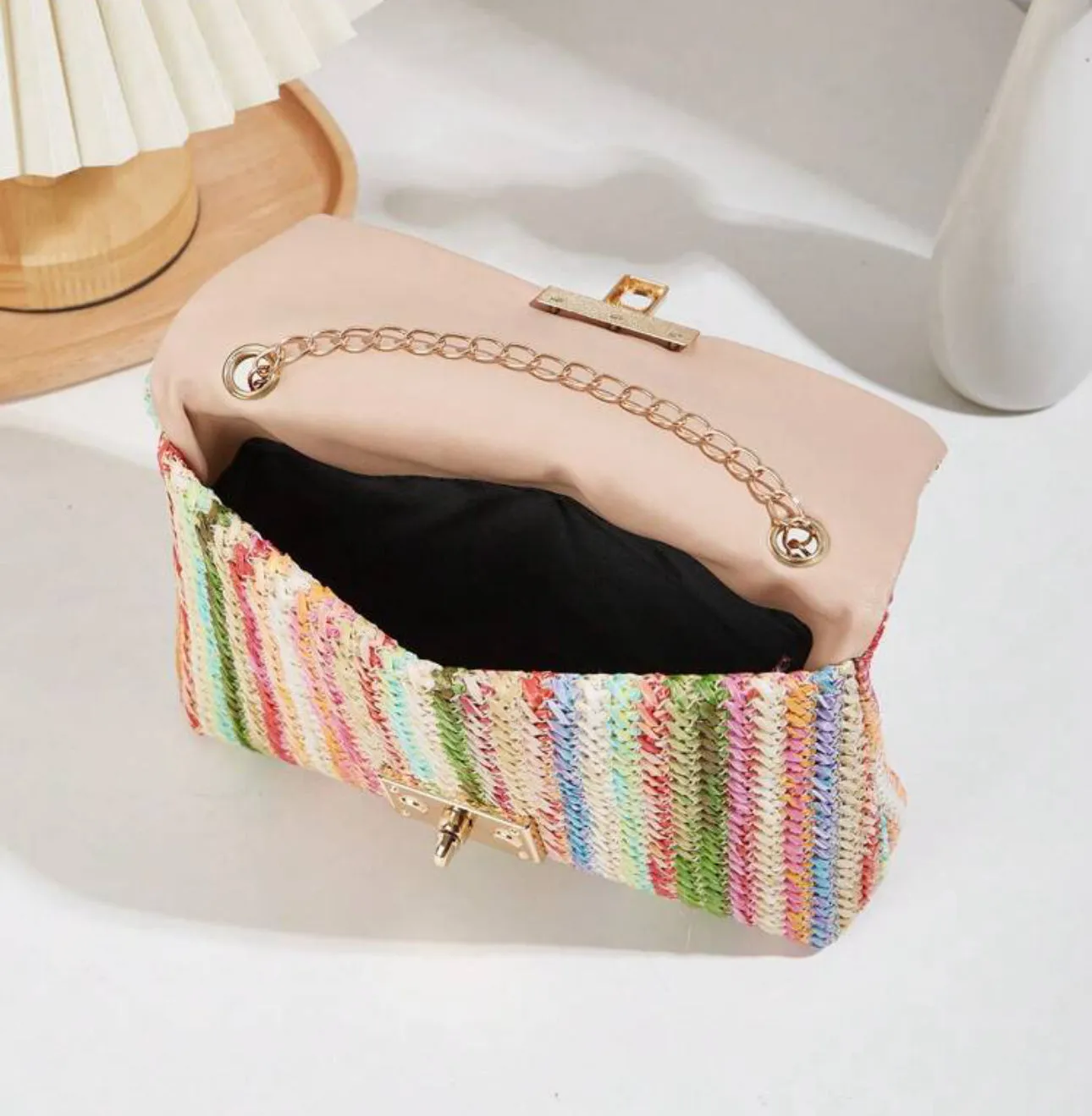 Sophia Rattan Purse