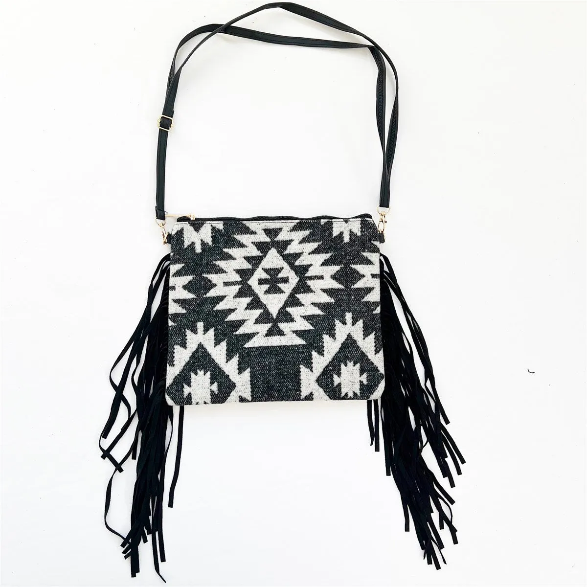 Southwestern Fringe Crossbody Purse