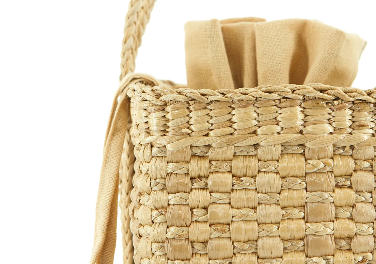 Square Water Hyacinth Bag