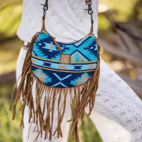 STS Ranchwear Mojave Sky Nellie Serape Aztec Fringe Bag STS31829