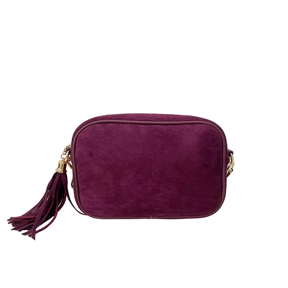 Suede Crossbody Bag - Assorted Colors