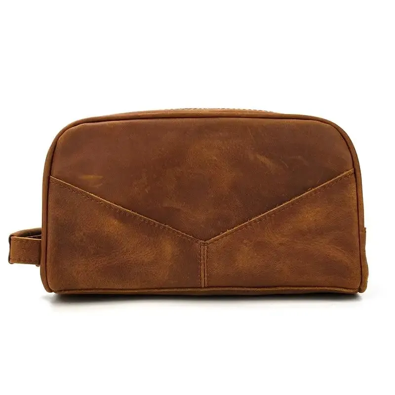 The Nomad Genuine Leather Travel Toiletry Bag