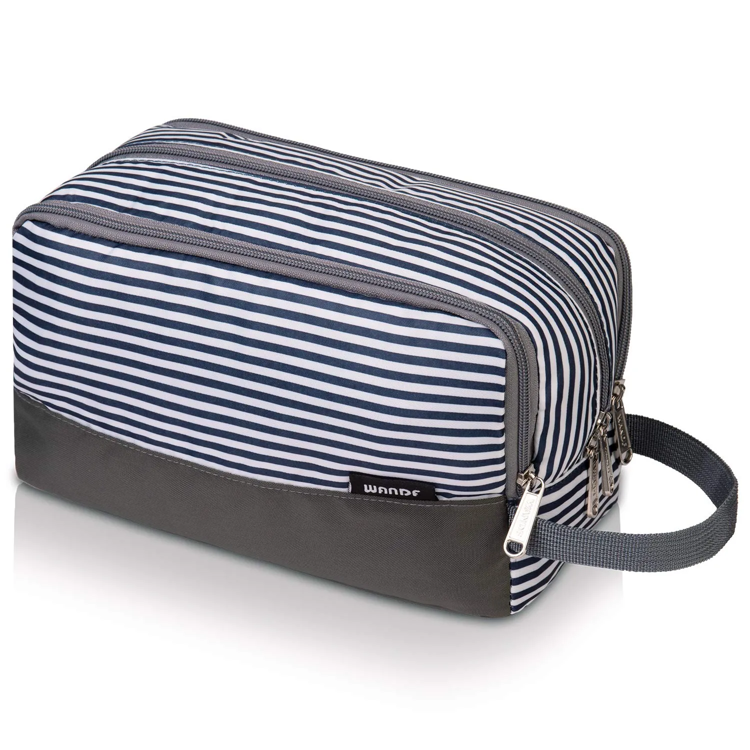 Toiletry Bag for Men Hanging Dopp Kit Water Resistant Shaving Bag Small Toiletry Bag for Traveling (Denim Grey)