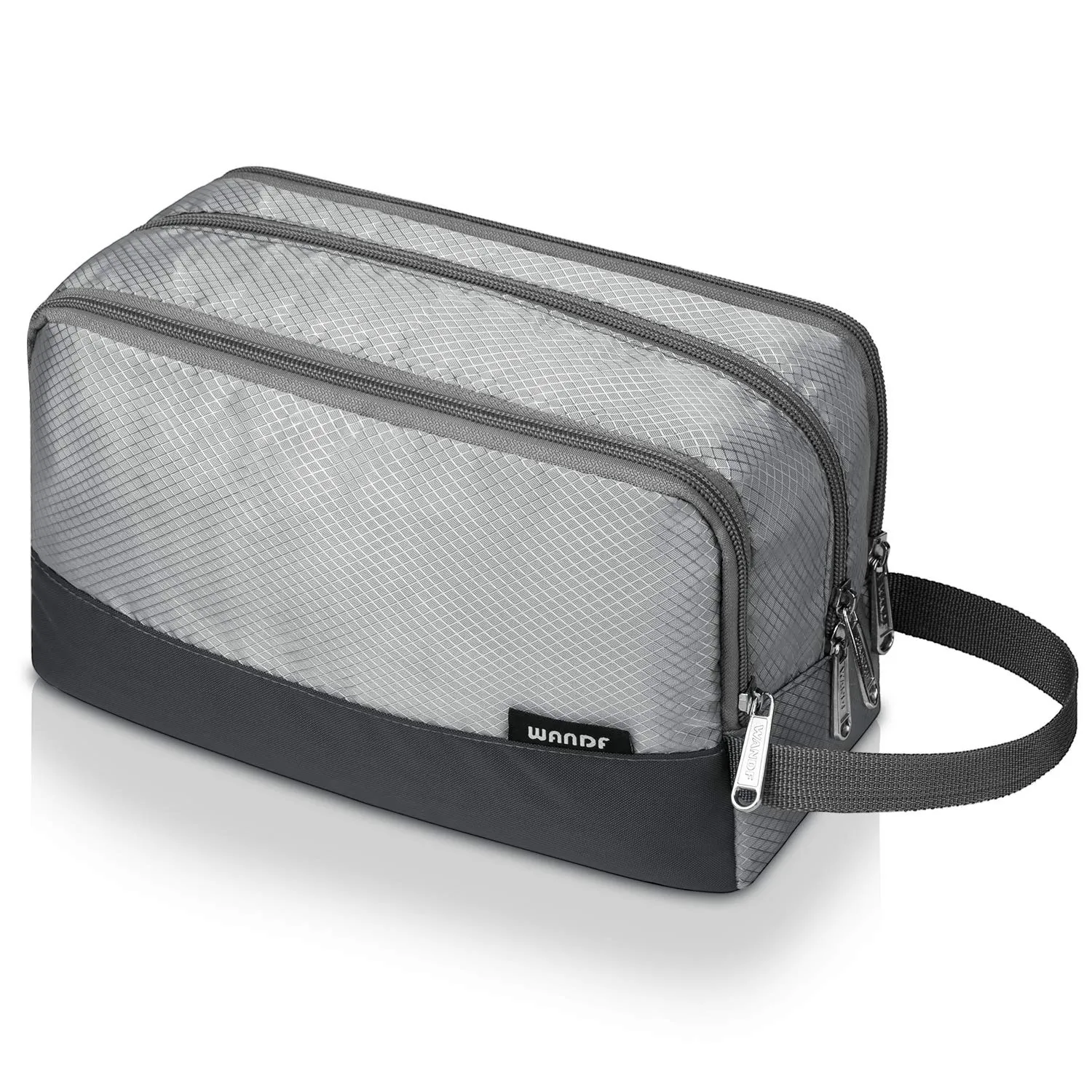 Toiletry Bag for Men Hanging Dopp Kit Water Resistant Shaving Bag Small Toiletry Bag for Traveling (Denim Grey)