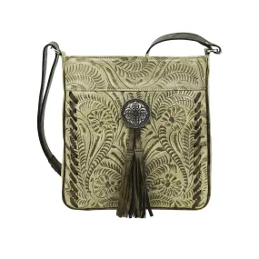 Tooled Leather Crossbody