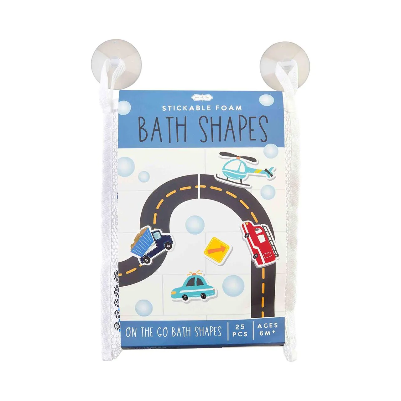 Transportation Bath Stickable Shape Set