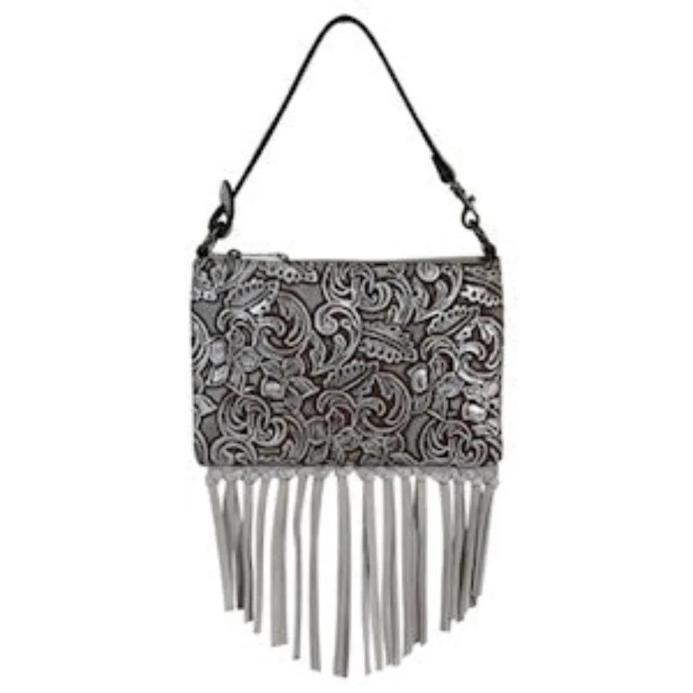 Trenditions JUSTIN MINI SHOULDER BAG SILVER WASH 2176687WHT