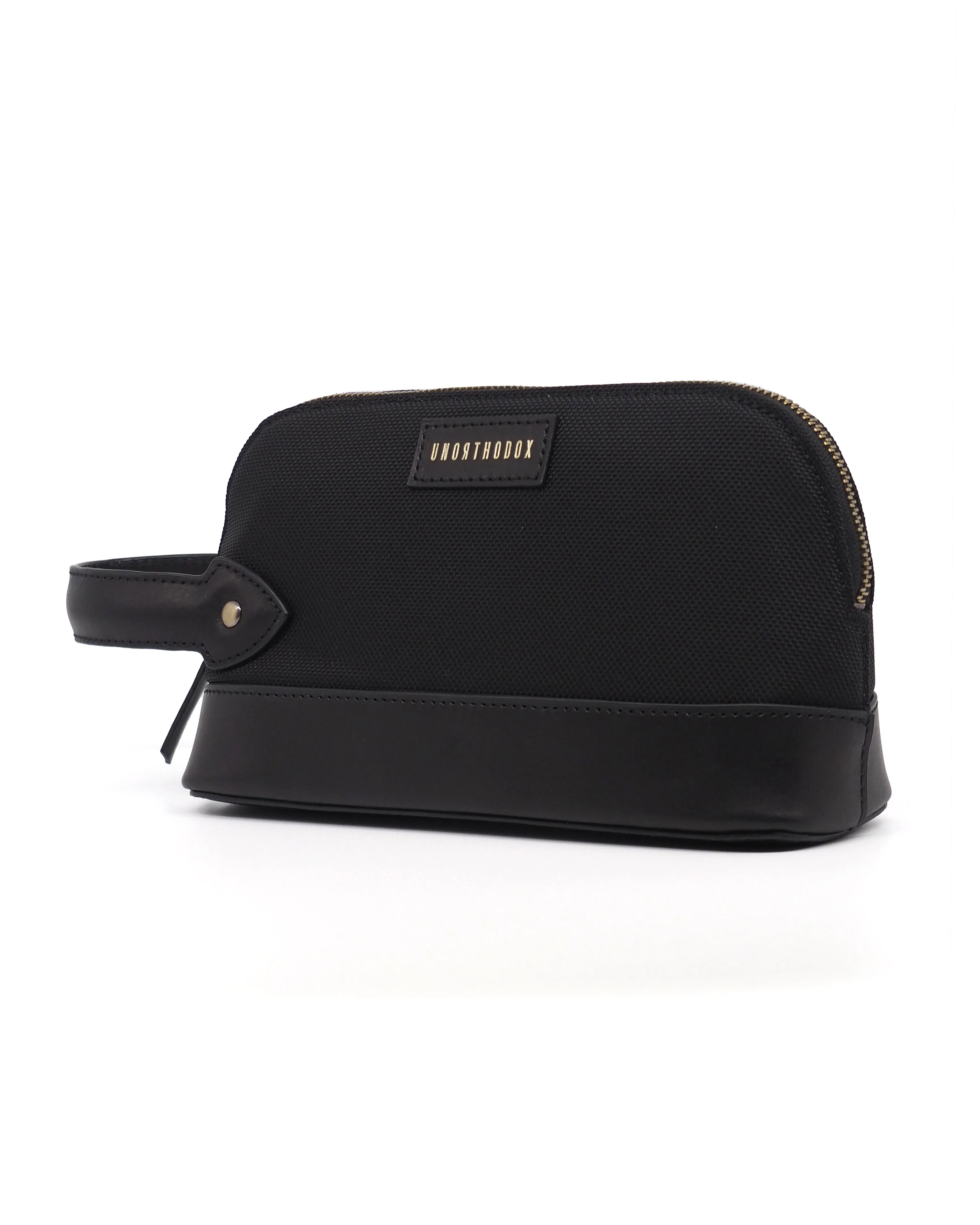 Two-Tone Nylon Dopp Kit (Black)