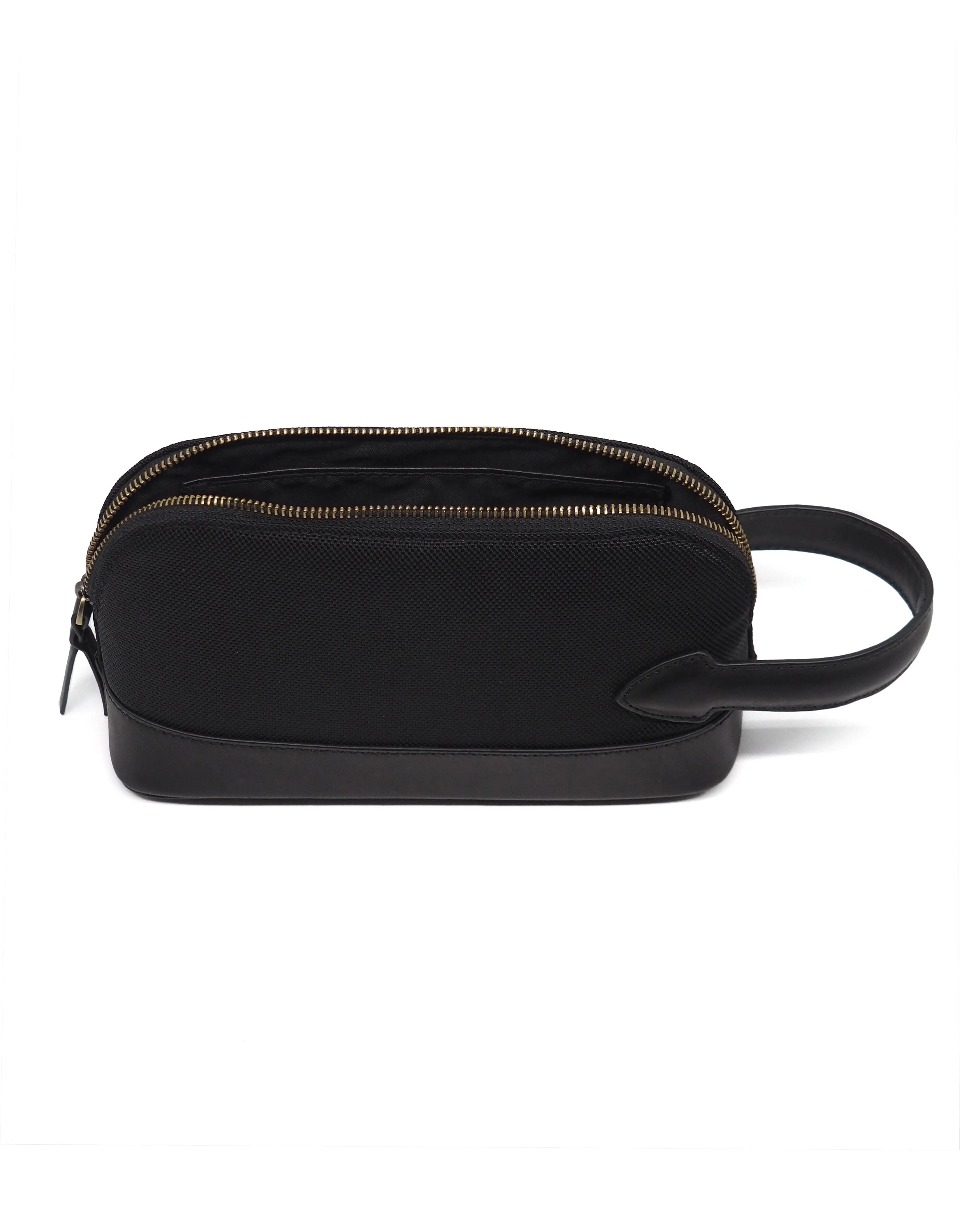 Two-Tone Nylon Dopp Kit (Black)