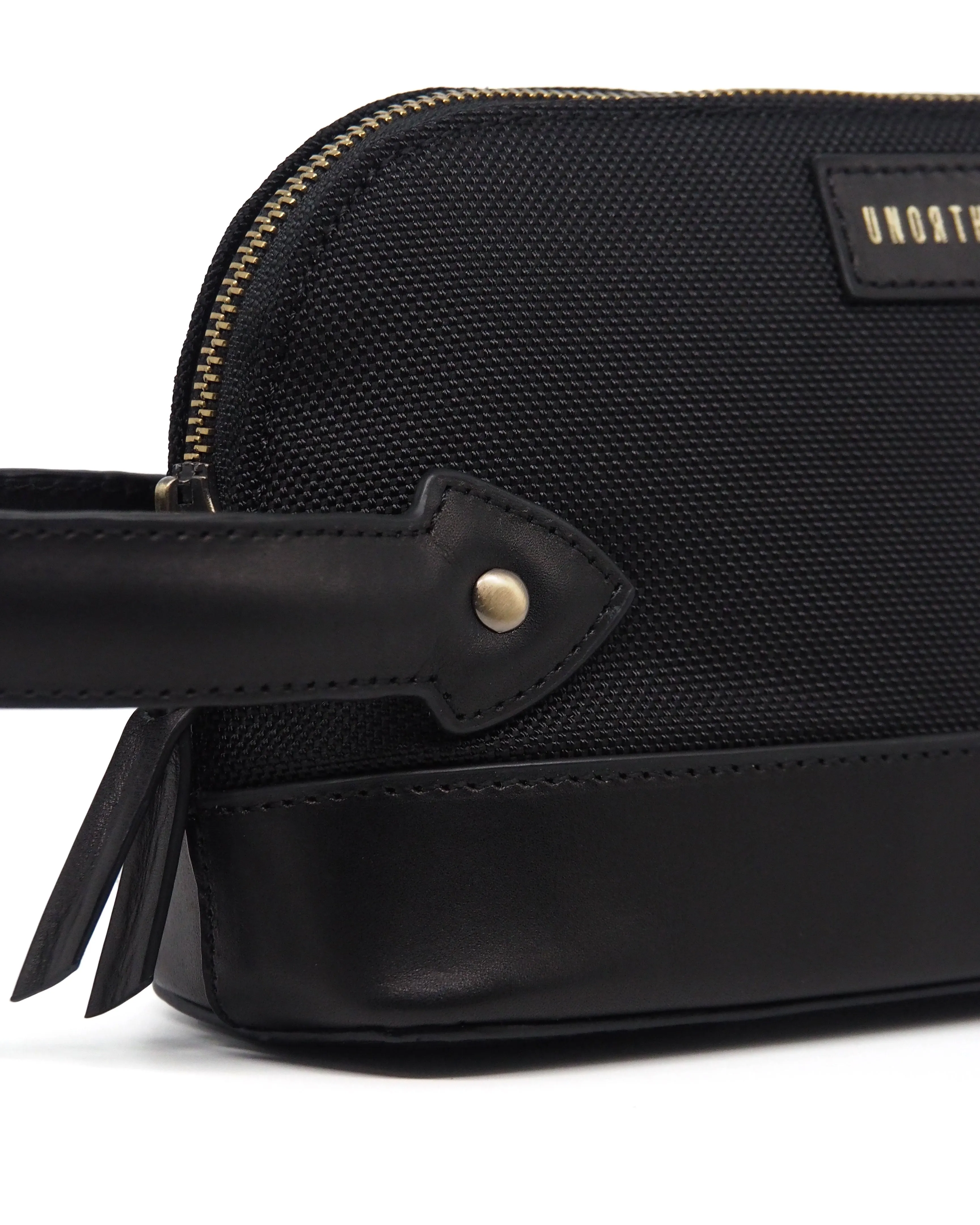 Two-Tone Nylon Dopp Kit (Black)