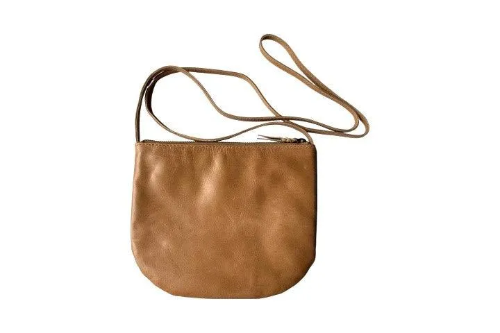 U pouch - long strap - pale tan