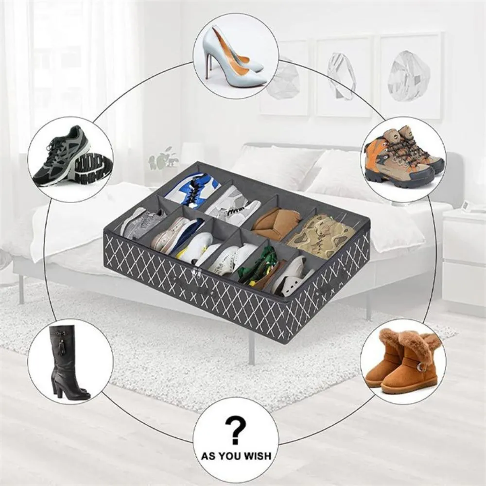 Underbed Storage Containers For Shoes & Clothes (29.5'' X 23.6'' X 5.9'')