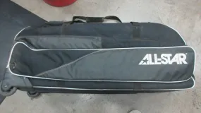 Used All-Star Advanced Pro Roller BB Catcher's Duffle Bag Broken Zipper & Hole