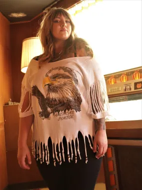 Vintage Shredded Bald Eagle Tshirt