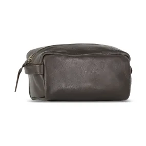 Wash Bag: Mahogany Brown