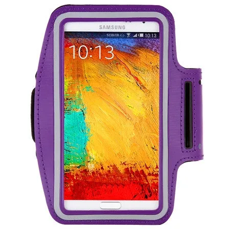 Waterproof Genernal Style PU Leather Case For Samsung Galaxy Note 1 2 3 4 N9100 Running Arm Band For Note4 phone case