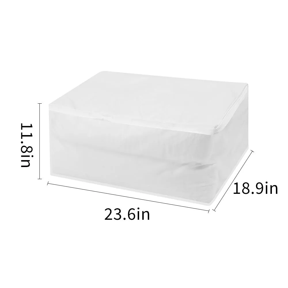 Waterproof Storage Bag with Zipper for Beddings (23.6*18.9*11.8 in)