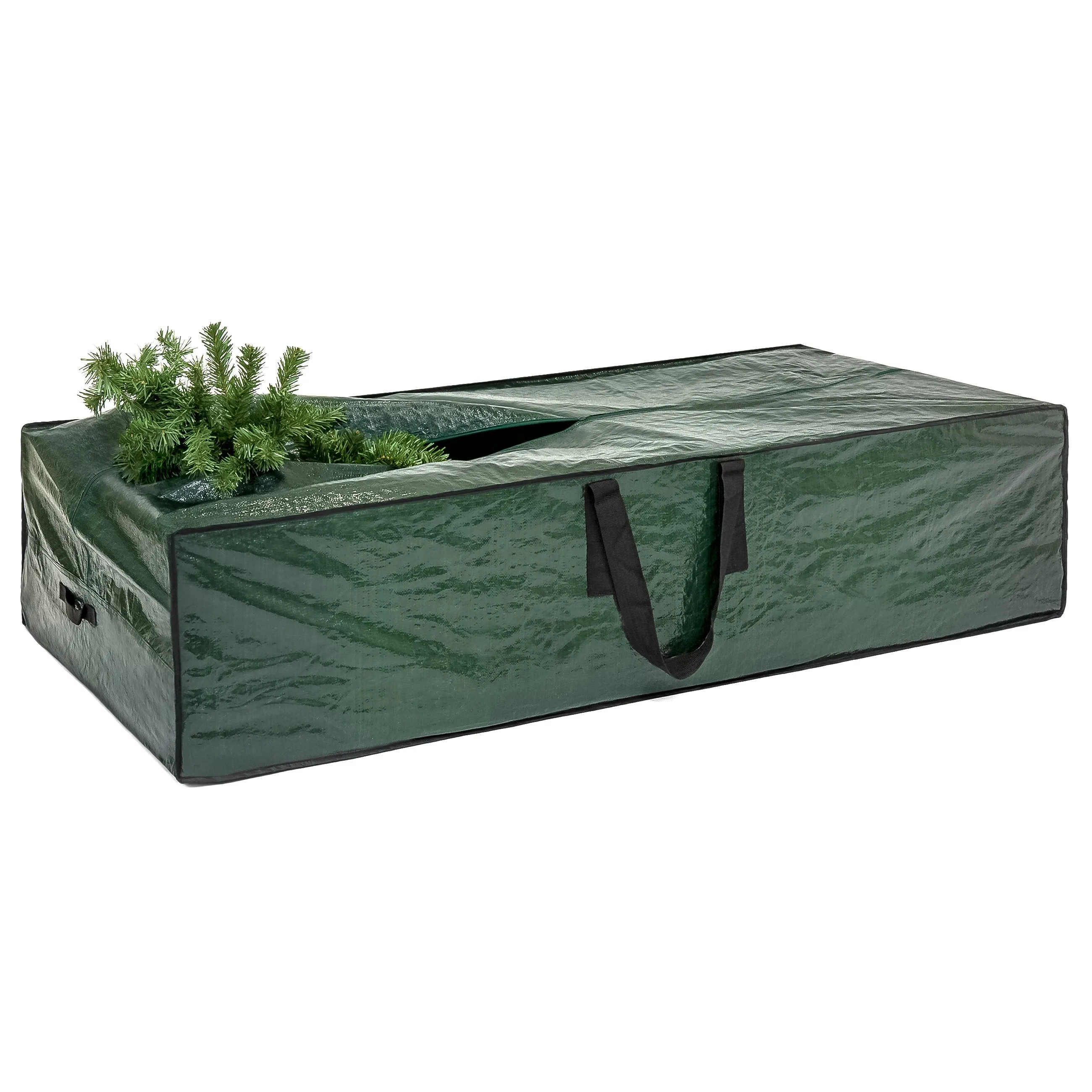 Weather-Resistant Christmas Tree Storage Bag for 9ft Tree w/ Handles - Green