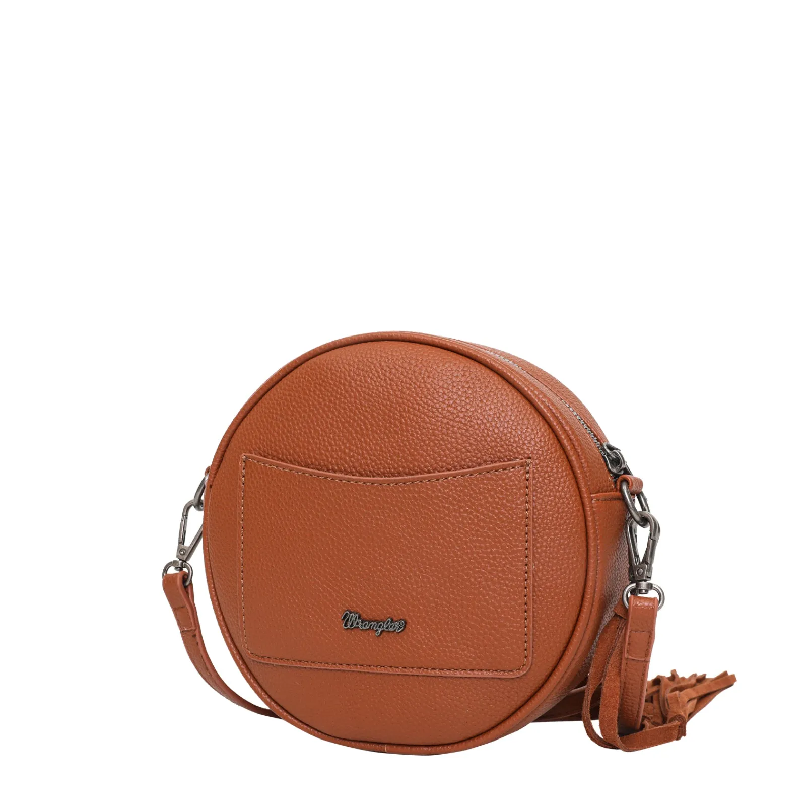 WG34-118 Wrangler Hair-on Collection Circle Wristlet /Crossbody Bag (Wrangler by Montana West)