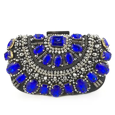 Women's Evening Clutch Bag Bridal Purse Luxury Wedding Clutch for Special Events Exquisite Crystal Ladies Party Handbags