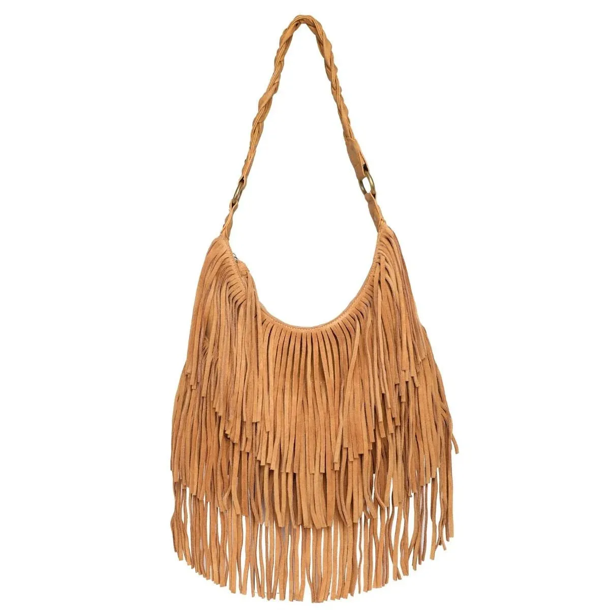 Wrangler Fringe Concealed Carry Leather Shoulder Bag