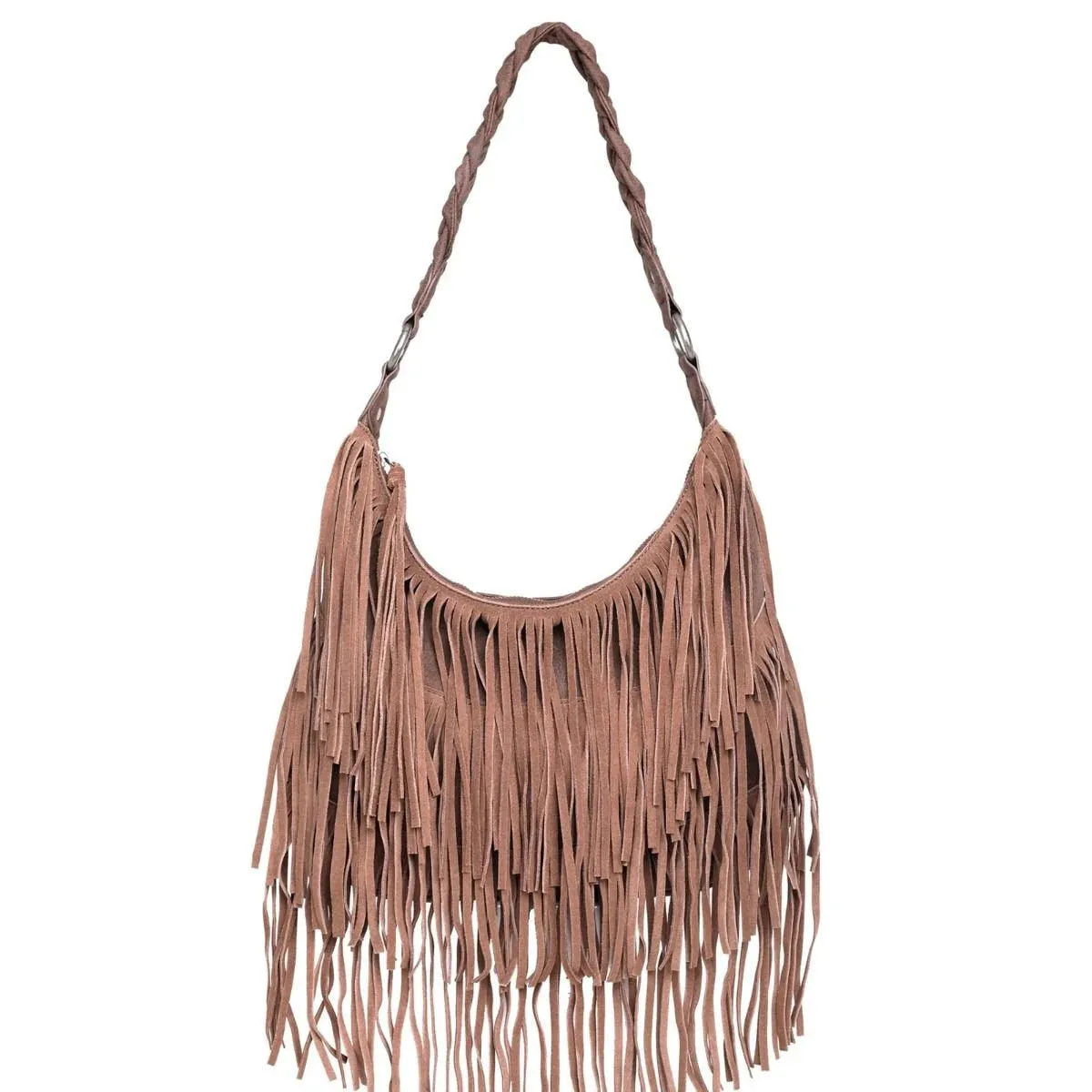 Wrangler Fringe Concealed Carry Leather Shoulder Bag