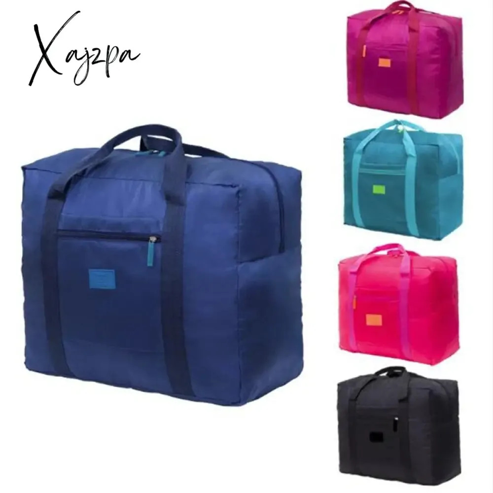 Xajzpa - Portable Multi-function Bag Folding Travel Bags Nylon Waterproof Bag Large Capacity Hand Luggage Business Trip Traveling Bags