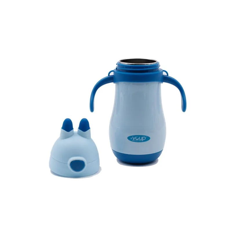 Youp Stainless steel insulated blue color kids sipper bottle YP262 - 260 ml