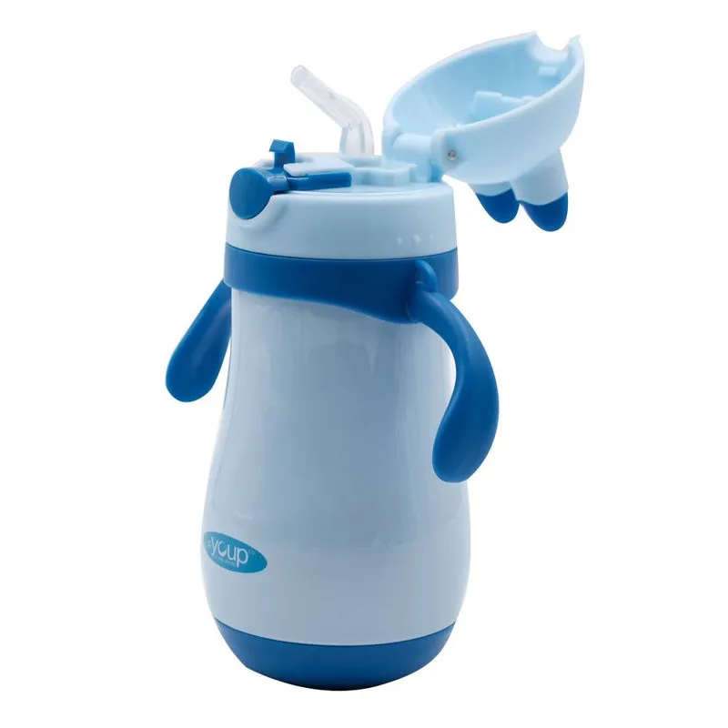 Youp Stainless steel insulated blue color kids sipper bottle YP262 - 260 ml