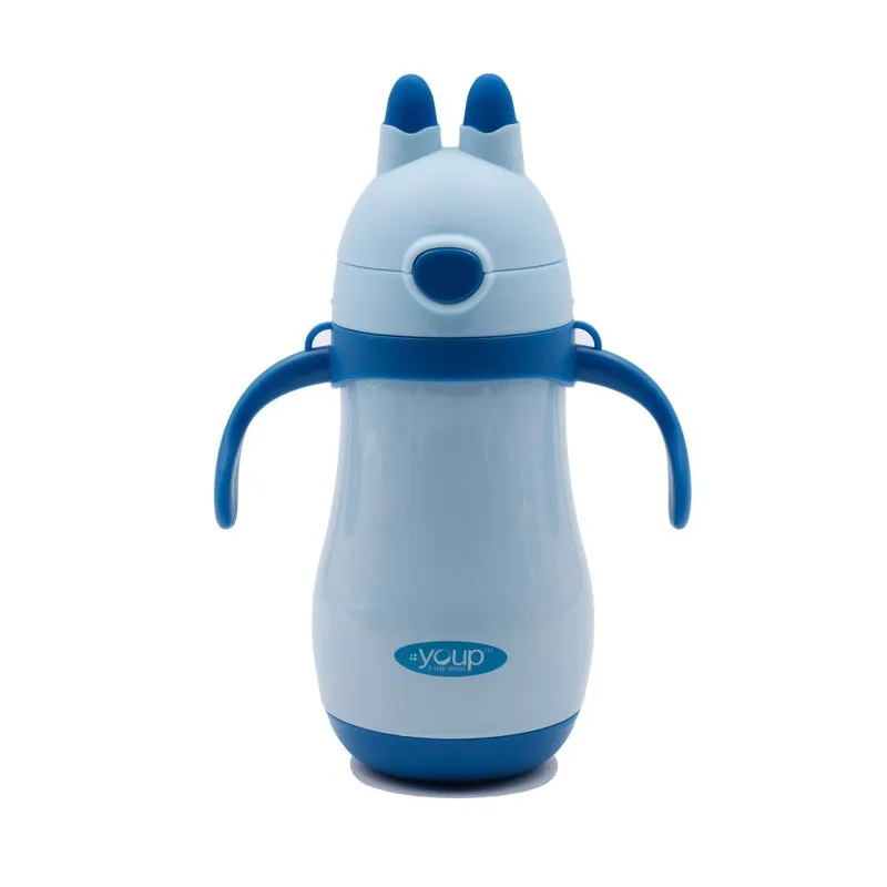 Youp Stainless steel insulated blue color kids sipper bottle YP262 - 260 ml