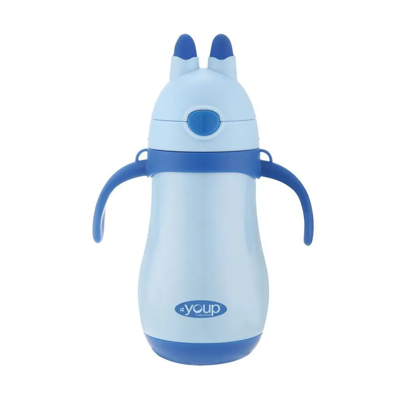 Youp Stainless steel insulated blue color kids sipper bottle YP262 - 260 ml