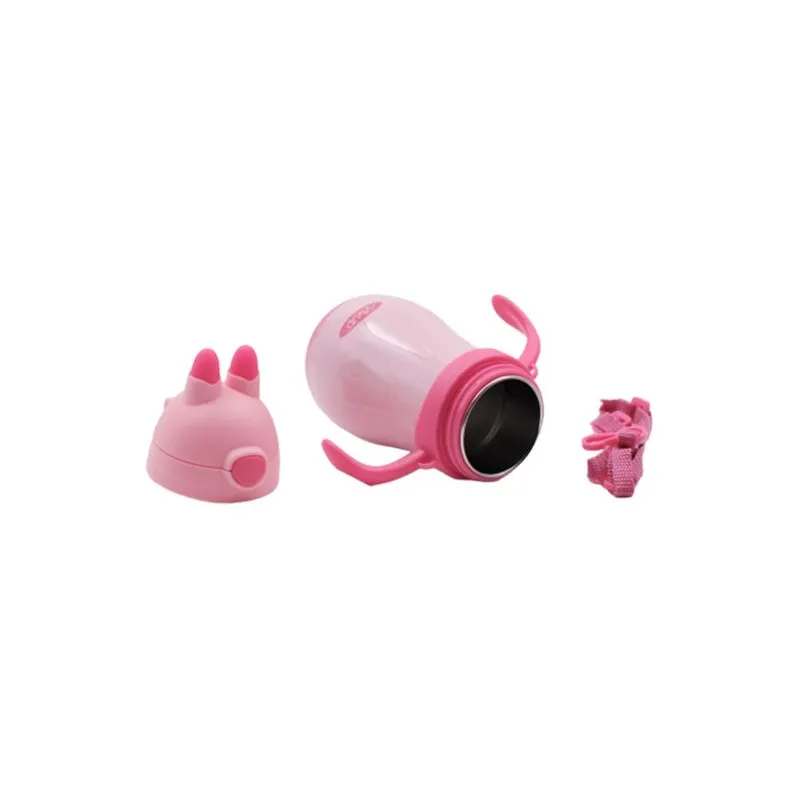 Youp Stainless steel insulated pink color kids sipper bottle YP262 - 260 ml